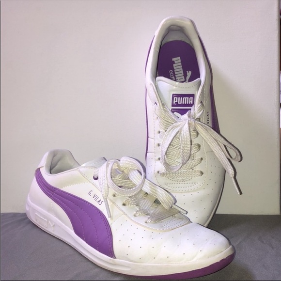 Puma Shoes - 💜PUMA WOMENS 8.5 PURPLE & WHITE ECO ORTHOLITE ATHLETIC SHOES